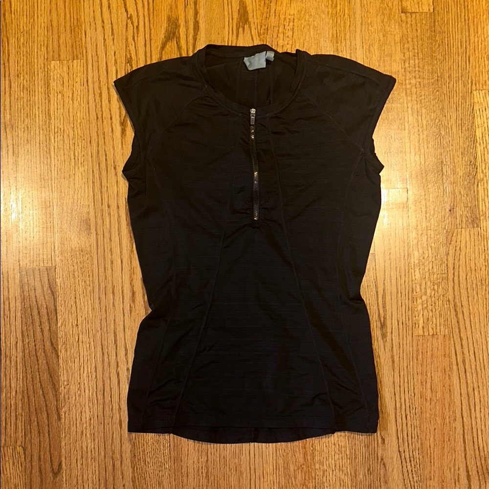 Athleta Sleeveless Tee with Mandarin Collar
